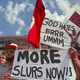 Hate-filled bigots marched Monday to demand insults for people of all skin tones, regardless of race or nationality.